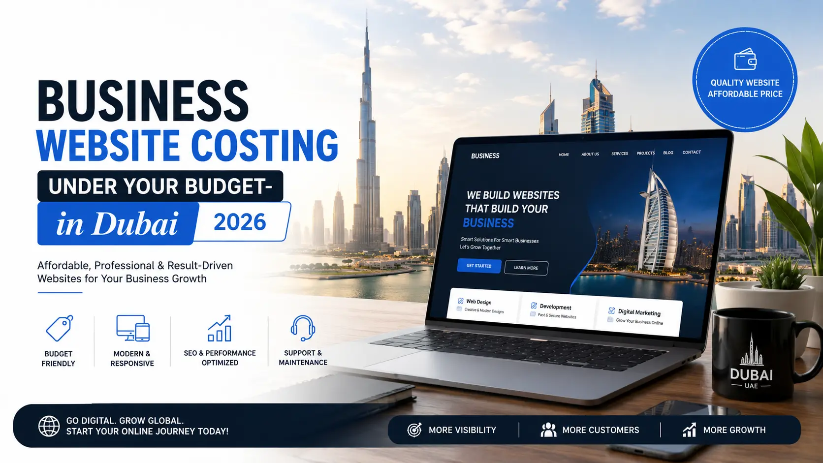 Business website costing under your budget in dubai 2026