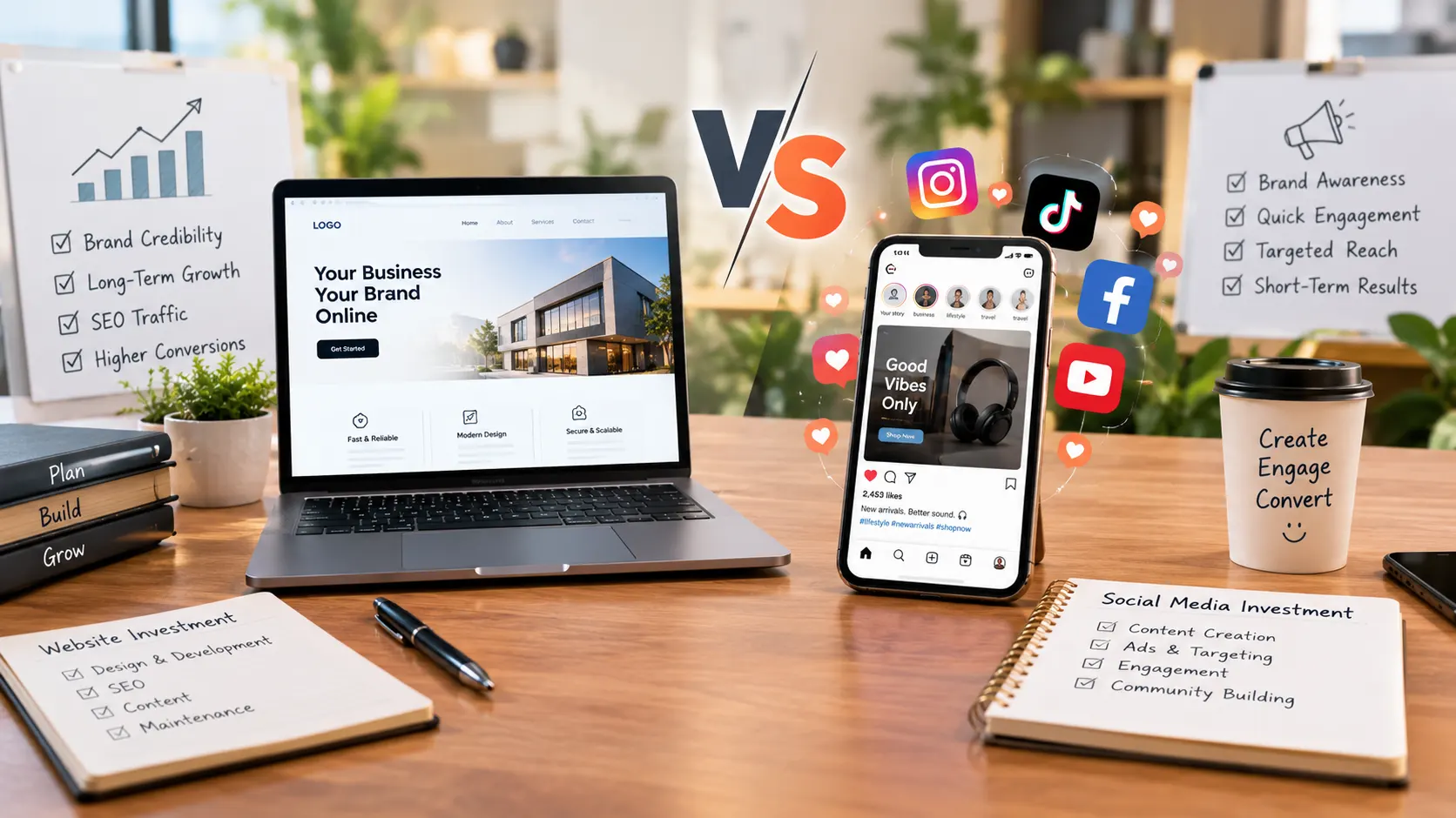 Website vs. Social Media