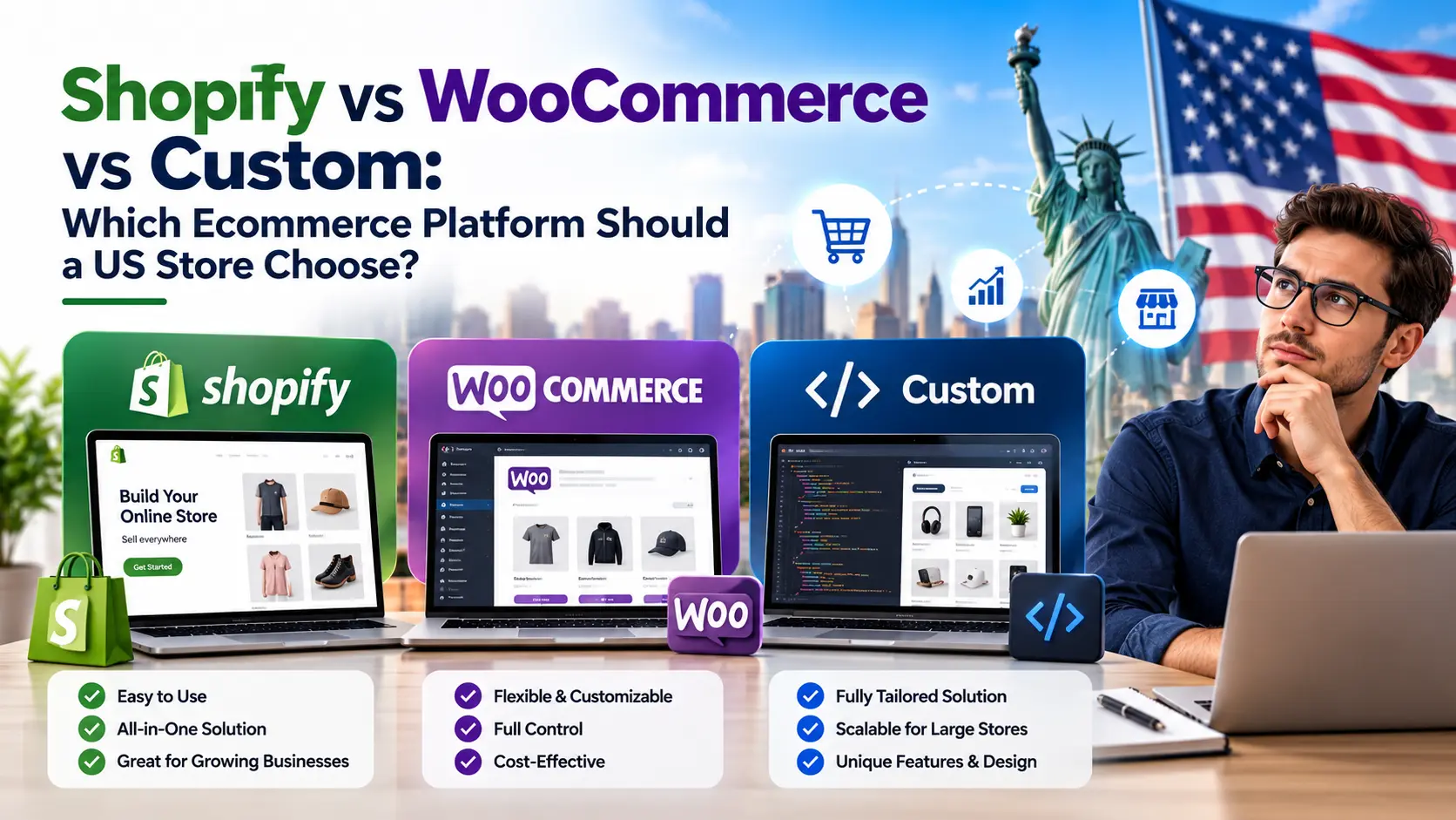 shopify-vs-woocommerce-vs-custom-ecommerce-usa